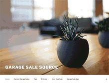 Tablet Screenshot of garagesalesource.com